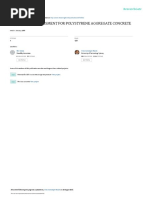 Workability Assessment For Polystyrene Aggregate C