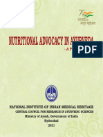 Nutritional Advocacy in Ayurveda - A Pictorial Guide
