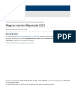Regularización Migratoria 2021