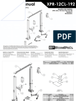 BendPak 5260563 XPR 12CL 192 Two Post Car Lift Exploded View Parts List