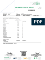 Informe de Resultados de Análisis: Rev: 03 Vig: 11/2014