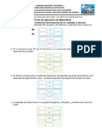 Ficha de Aplicación de Matemática 10-12.