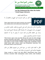 Pesan Alhabib Umar Bin Hafidz Untuk Bangsa Indonesia PDF