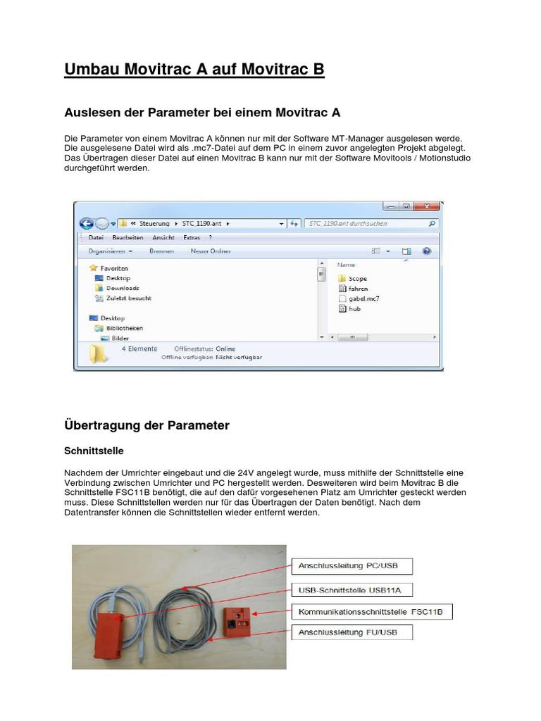Parameterübertragung Von Movitrac A Auf Movitrac B | PDF