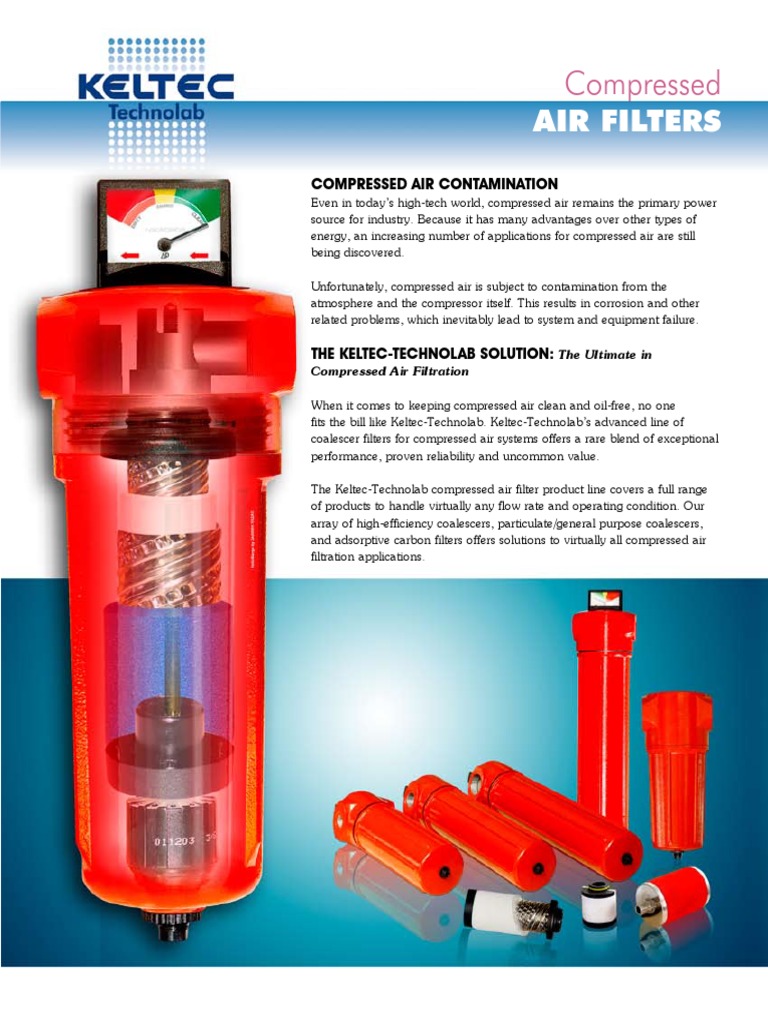 Keltec Compressed Air Filters PDF Filtration Atmosphere