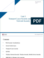 Unit 5 Transport Layer Security and Wireless Network Security