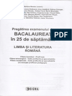 Bac 2017 Limba si literatura romana. Real. 25 de saptamani