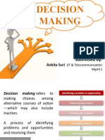 Decision Making: Submitted by