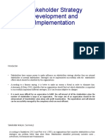 (Stakeholder Strategy Development and Implementation