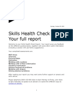 Skills Health Check 9