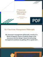 Classroom Management Philosophy Edu-240 5