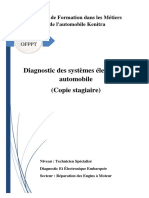 2 Diagnostic Des Systèmes Électriques Copie STAGIAIRE