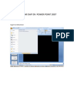 INSERTAR SWF EN  POWER POINT 2007