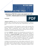 Monitor do PIB 2021 - IBRE-FGV