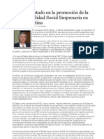 El rol del Estado en la promoción de la Responsabilidad Social Empresaria en América Latina