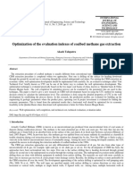 Optimization of The Evaluation Indexes of Coalbed Methane Gas Extraction