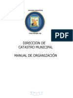 Manual de Organizacion de Catastro Mpal