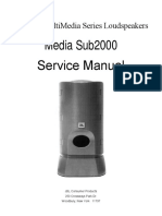 Media Sub2000 Service Manual: Multimedia Series Loudspeakers