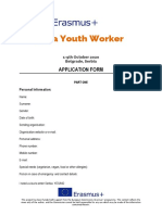 Be A Youth Worker: Application Form