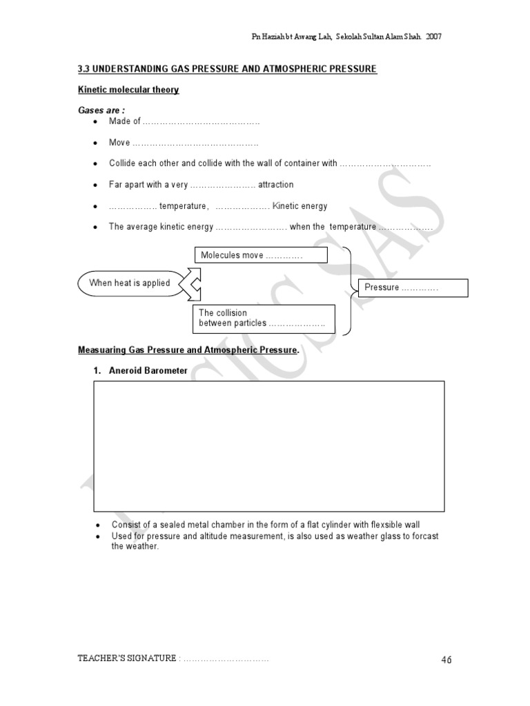 3.3 Understanding Gas Pressure | PDF | Gases | Pressure