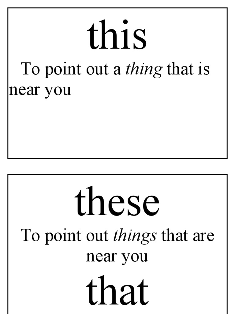 Demonstrative Pronouns Explained | PDF
