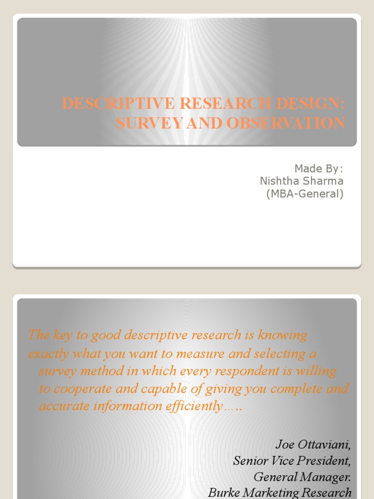 descriptive research design pdf journal