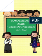 Planeacion Anual Ingles Tercer Grado Preescolar 2021-2022