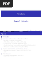 Time Series: Chapter 4 - Estimation