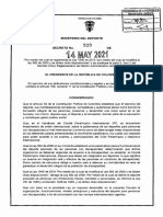 Decreto 520 Del 14 de Mayo de 2021