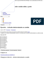 Catalan - Ejercicios - Articulos Indeterminados