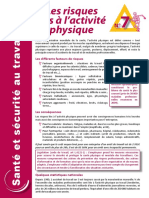 Fiche Sante Securite 7 - Les Risques Lies A L Activite Physique