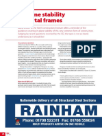 In-Plane Stability of Portal Frames: Rainham Steel