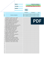 Lista de Cotejo 1° B