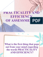 Practicality and Efficiency of Assessmenet