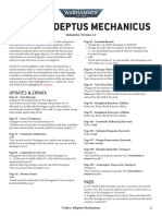 Codex: Adeptus Mechanicus: Updates & Errata