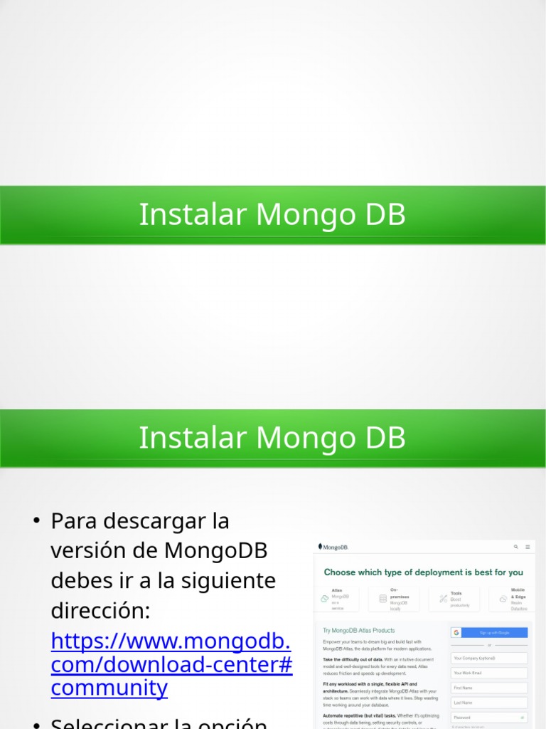 Guía de instalación de MongoDB | PDF