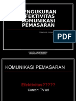 10 pengukuran efektivitas komunikasi pemasaran