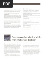 Download Depression Checklist for Adults With Intellectual Disability by Down Syndrome Victoria SN56246903 doc pdf