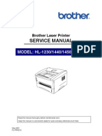 Brother HL-1230. 1440, 1450. 1470n Service Manual