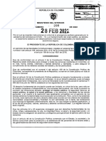 Decreto 298 Del 28 de Febrero de 2022