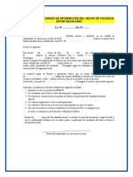 Declaración jurada de violencia escolar