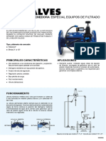 Hoja Tecnica Kit Valvula Sostenedora Especial Equipos de Filtrado Esp