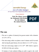Lec 2-Basic of Solar Energy-1