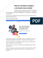 PLATAFORMAS DE CONTENIDO ACADÉMICO