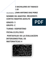 Matematicas IV Pe 5c Lenin Diaz EINTER-2022A