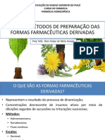 Aula 12 - Escalas e Métodos de Preparação Das Formas Farmacêuticas Derivadas