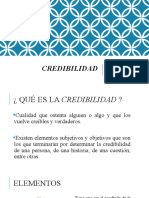 CREDIBILIDAD. Expresión Verbal.