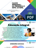 Pedagogia Da Presença e Protagonismo Juvenil