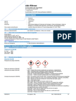 Hoja de Seguridad de Oxido Nitroso