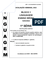 Bloco I - Cepi Ivo Prova Aluno 1 Série - Portugues